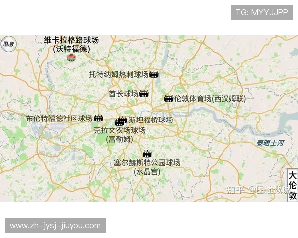 英超全部球队主场球场名称与城市地图 英超全部球队主场球场名称与城市地图